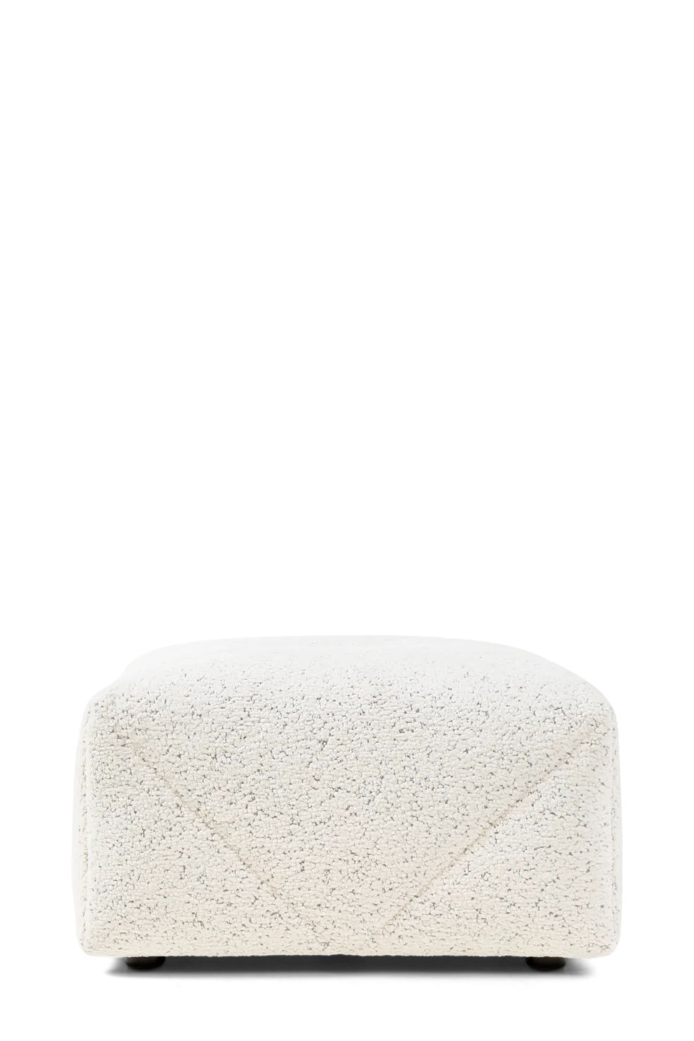 BFF footstool Dodo Pavone white front view